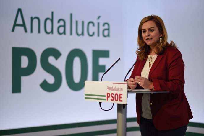 La secretaria de Política Municipal del PSOE-A, María Jesús Serrano