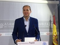 El PP advierte a la Junta de que la "baja" ejecución presupuestaria "condiciona" la negociación de los PGEx de 2018