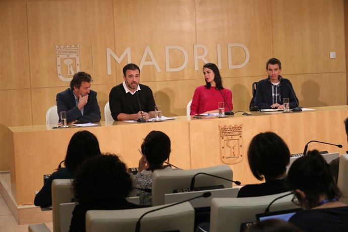 Mauricio Valiente, Nacho Murgui, Rita Maestre y Pablo Soto