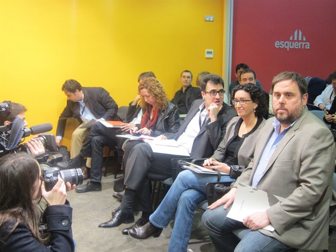 Oriol Junqueras en el Consell Nacional d'ERC