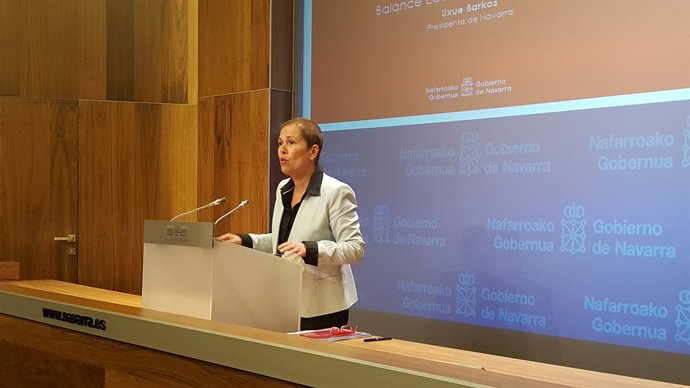 La presidenta del Govern de Navarra, Uxue Barkos
