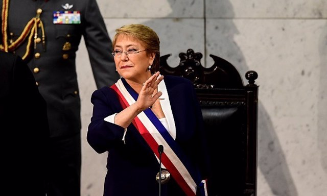 Bachelet cuarta mujer más poderosa del mundo