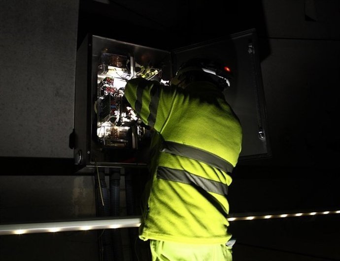 Un trabajador en imagen de archivo