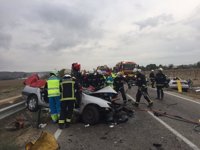 Muere un conductor de 78 años tras chocar con otro coche en la M-318, en Colmenar de Oreja