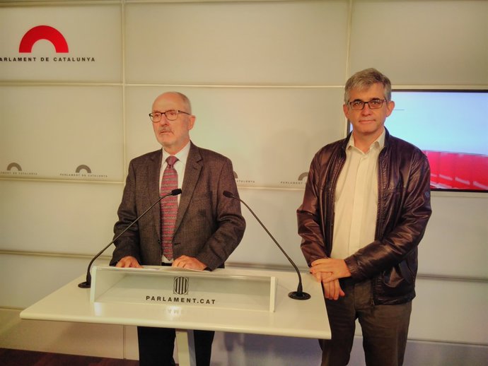 El síndic de Greuges R.Ribó i l'adjunt J.Saura