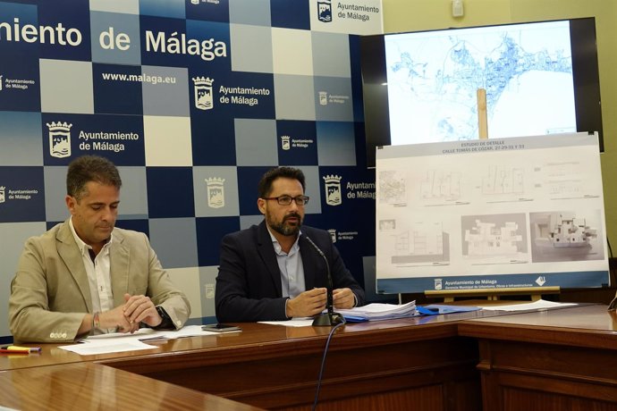 Carlos Conde y Paco Pomares concejales PP Ayto Málaga hotel tomas de cozar
