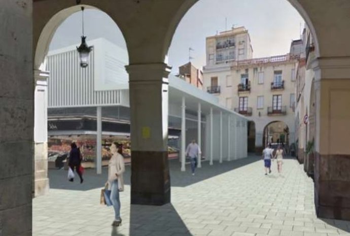 Imatge virtual del futur Mercat de Sant Andreu de Barcelona