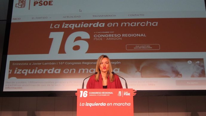 Secretaria de Organización del PSOE Aragón, Pilar Alegría                