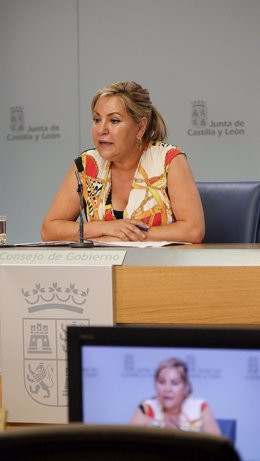 Rosa Valdeón comparece tras la reunión del Consejo de Gobierno