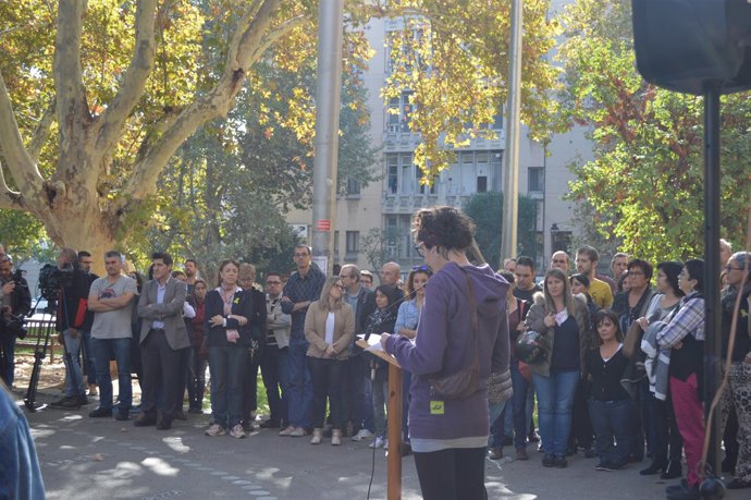 Concentració d'estudiants a Lleida