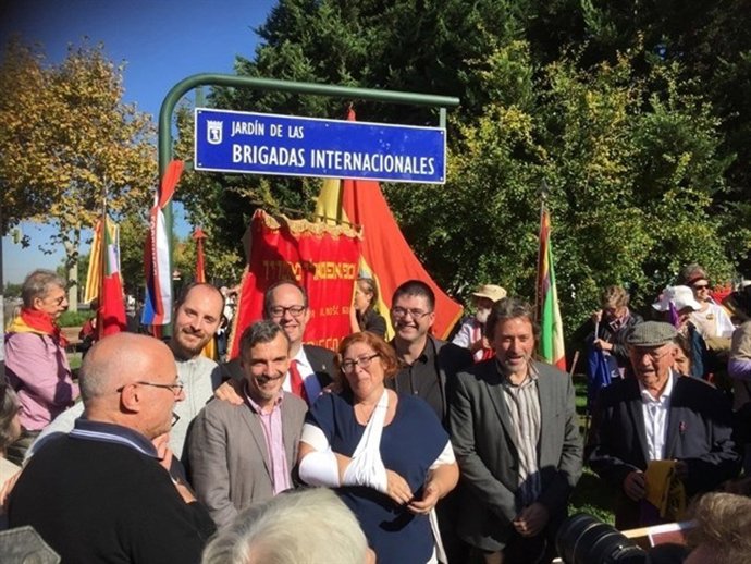 Homenaje en Madrid a las Brigadas Internacionales
