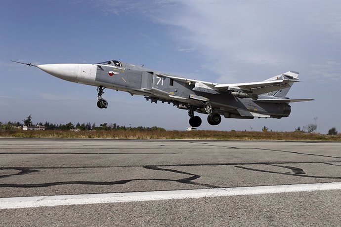 Sukhoi Su-24 Avion ruso en Siria