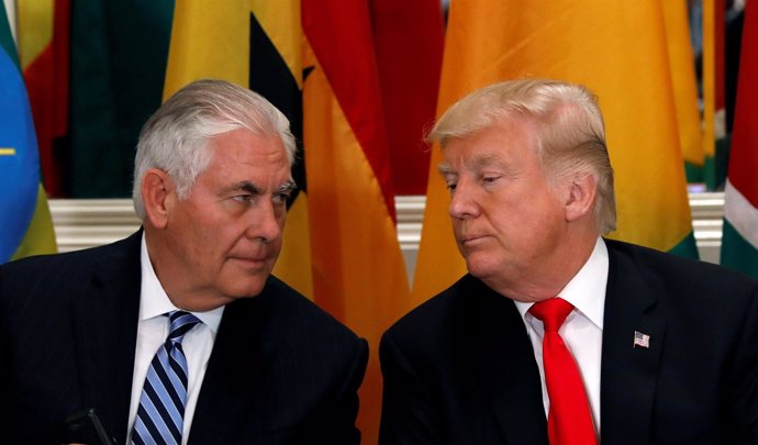 Rex Tillerson y Donald Trump