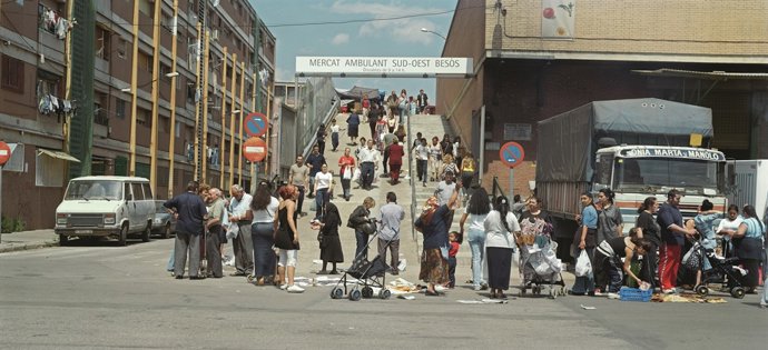 La rampa del mercat setmanal del Besòs, 2002 