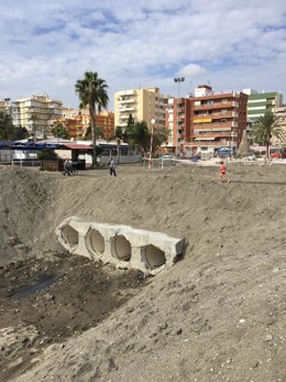 Colector inundaciones torre del mar diputación PIFS playa 