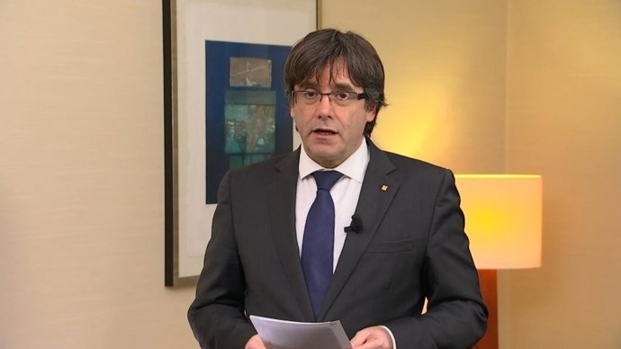 El president destituït Carles Puigdemont