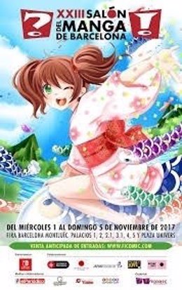 Cartel del XXIII Salón del Manga de Barcelona