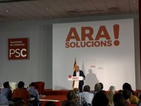 Miquel Iceta (PSC) tiende la mano a la izquierda y al centro para "un gran acuerdo"