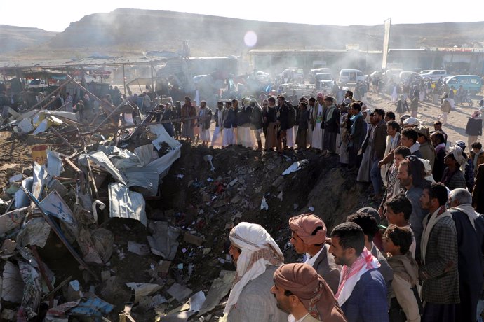 Bombardeo saudí en Yemen
