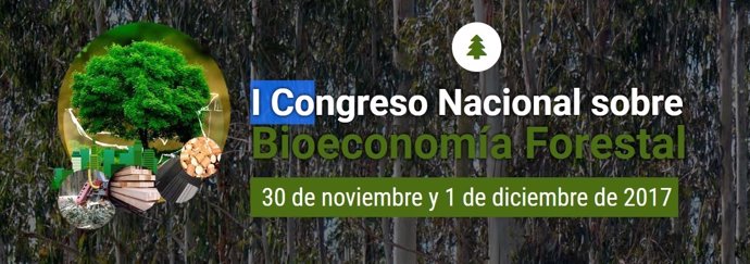 Cartel del I Congreso Nacional sobre Economía Forestal
