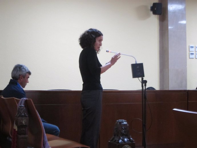 La acusada durante el juicio en la Audiencia de Jaén                            