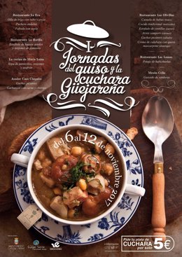 Cartel de las I Jornadas del Guiso y la Cuchara en Güejas Sierra