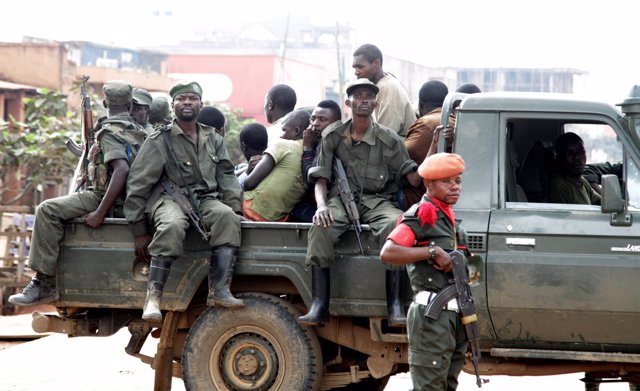 Soldados congoleños