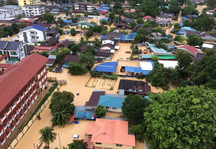 Inundaciones en George Town, Malasia