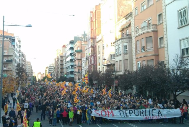 Manifestación en Lleida.