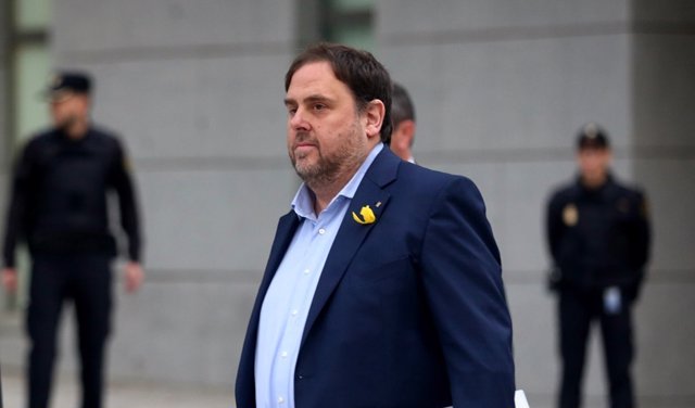 Junqueras llega a la Audiencia Nacional para declarar por rebelión