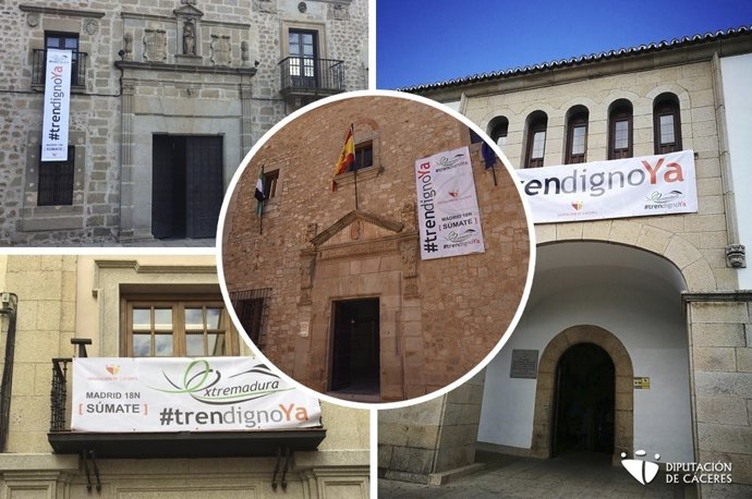 Nota Diputación De Cáceres Por Un Tren Digno