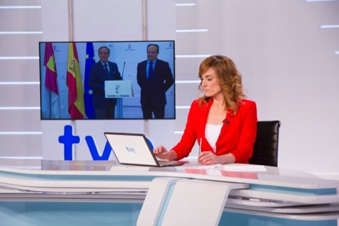 Decorado del centro territorial de RTVE en C-LM