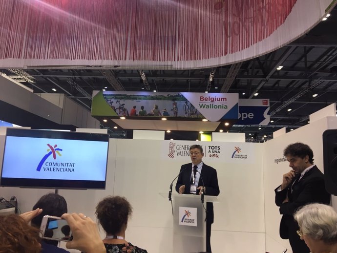 Ximo Puig en el World Travel Market de Londres