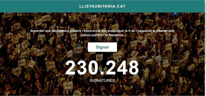 Manifest per una llista unitària el 21-D.