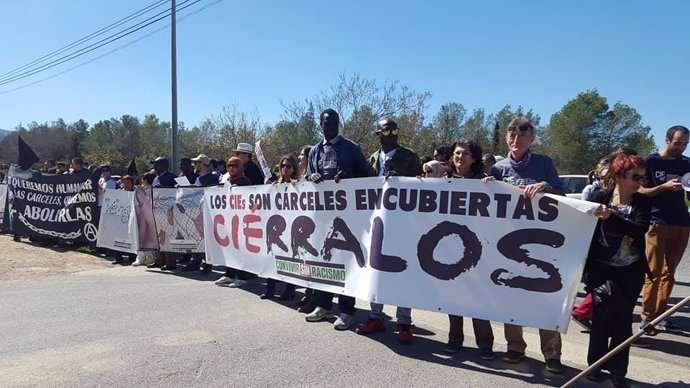 Imagen de una de las protestas