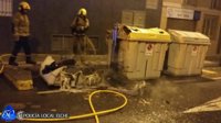 Detenido en Elche (Alicante) por el incendio de 40 contenedores de cartón en un mes