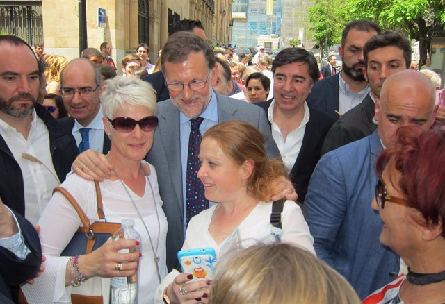 Rajoy en Salamanca en julio de 2016