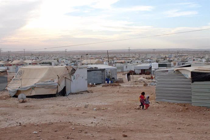 Campamento de refugiados de Al Zaatari, en Jordania