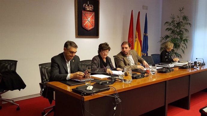 María José Beaumont, en el Parlamento de Navarra.