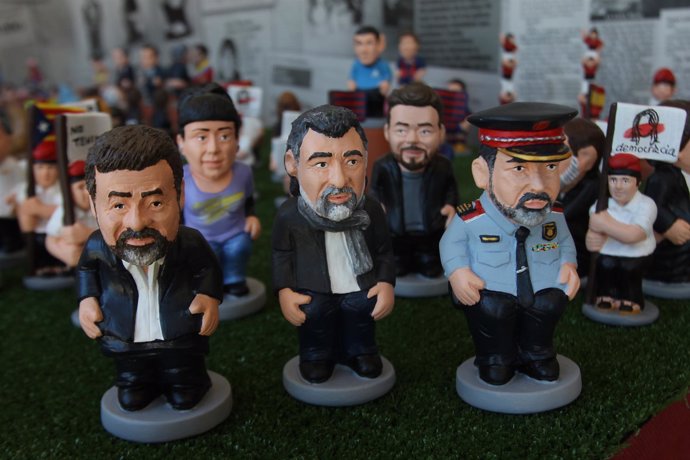 Los caganers de J.Sànchez, J.Cuixart y J.L.Trapero