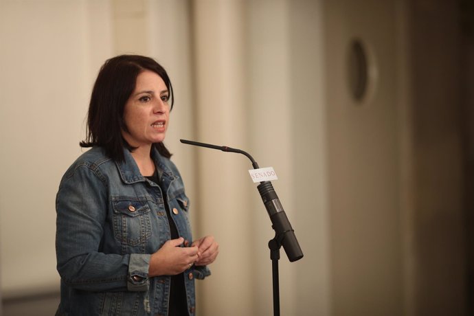 Rueda de prensa de Adriana Lastra en el Senado