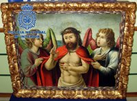 La Policía recupera en Zaragoza una tabla del siglo XVI robada en 1979 en la ermita de Astudillo (Palencia)