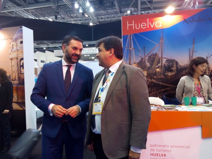 El consejero de Turismo de la Junta de Andalucía, en la WTM