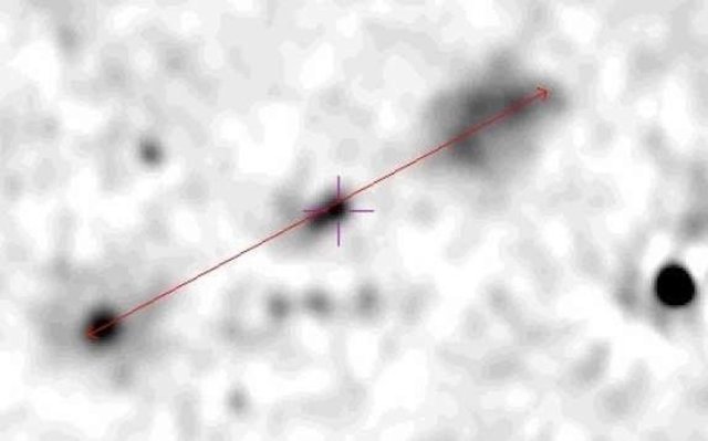 GRG J1301+5105 en una imagen de LoTSS-PDR