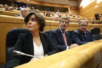 Santamaría recalca a Puigdemont que España "es una democracia" tras decir que todo acabará en tribunales internacionales