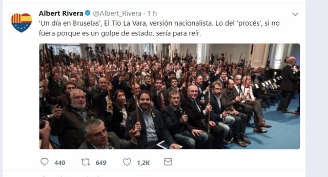 Tuit de Albert Rivera