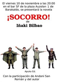 El pintor y profesor de la UPV/EHU Iñaki Bilbao presentará este viernes en Barakaldo su novela '¡Socorro!'