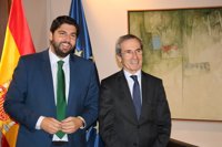 López Miras y embajador de Francia en España destacan la importancia de la llegada del AVE y apertura aeropuerto Corvera