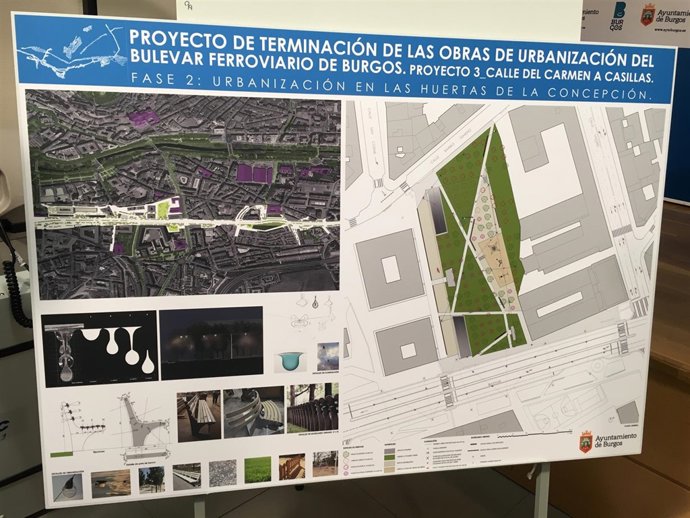 Burgos.- Proyecto de las obras en el Parque de la Concepción