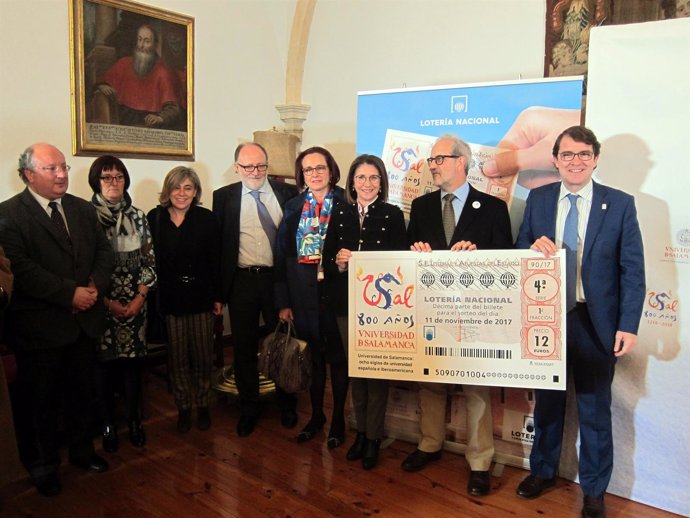 Presentación del Sorteo de la Lotería Nacional en la Universidad de Salamanca